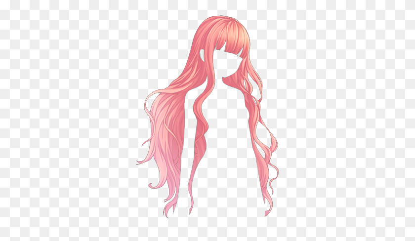 Elegant Curly Hairdo Animation Anime Hair Anime Hair PNG Stunning