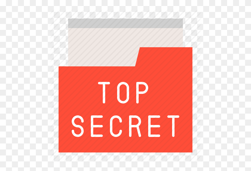 512x512 Carpeta, Policía, Datos Secretos, Carpeta Secreta, Icono De Alto Secreto - Top Secret Png