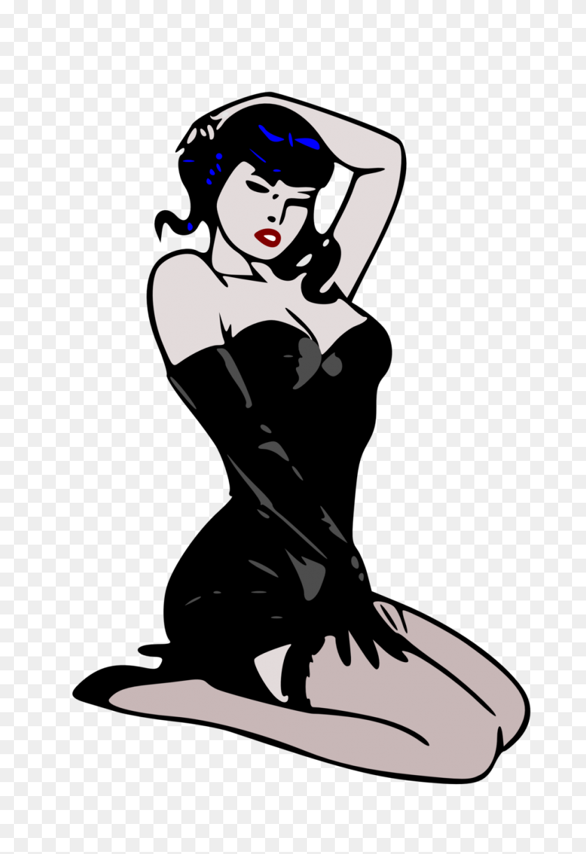 958x1429 Pin Up Girl Clipart