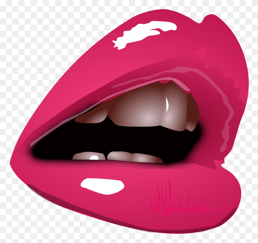 958x900 Pink Lips Clipart