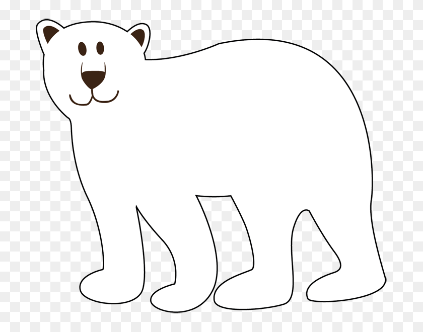 726x600 Polar Bear PNG
