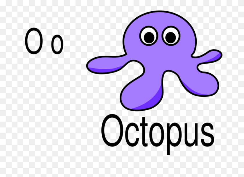958x677 Purple Octopus Clipart