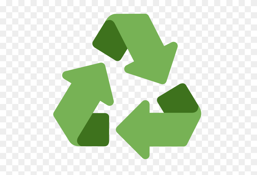 512x512 Recycling Symbol PNG