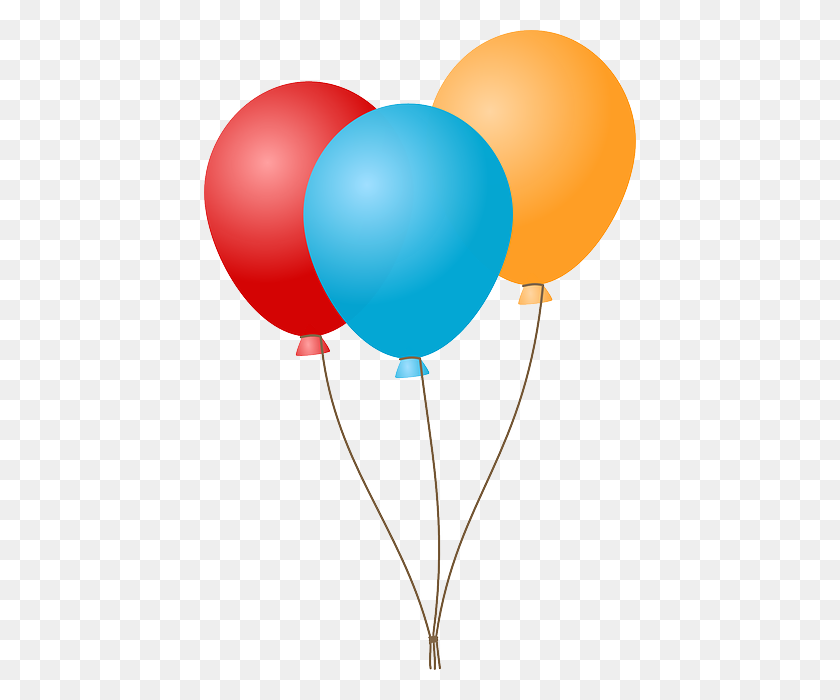432x640 Red Balloon Clipart