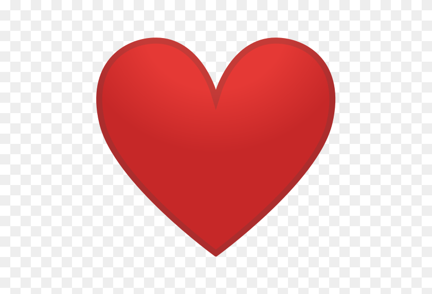 512x512 Corazón Rojo Emoji Png