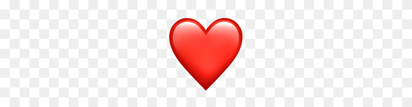 160x160 Corazón Rojo Emoji Png