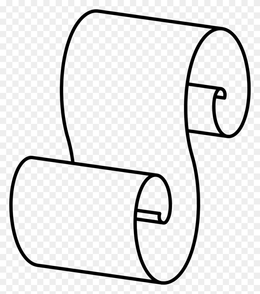 958x1093 Scroll Clipart PNG
