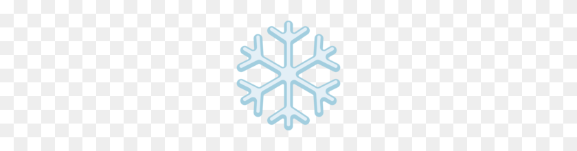 160x160 Snowflake Emoji PNG