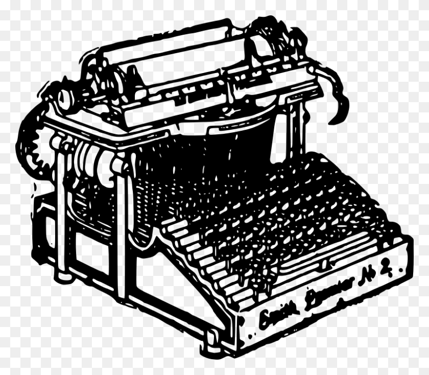 800x692 Máquina De Escribir Png