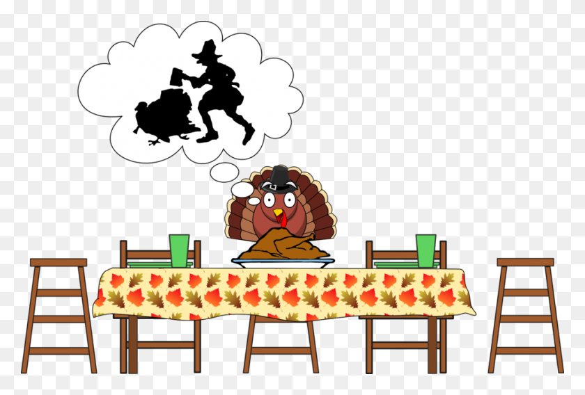 958x624 Thanksgiving Table Clipart
