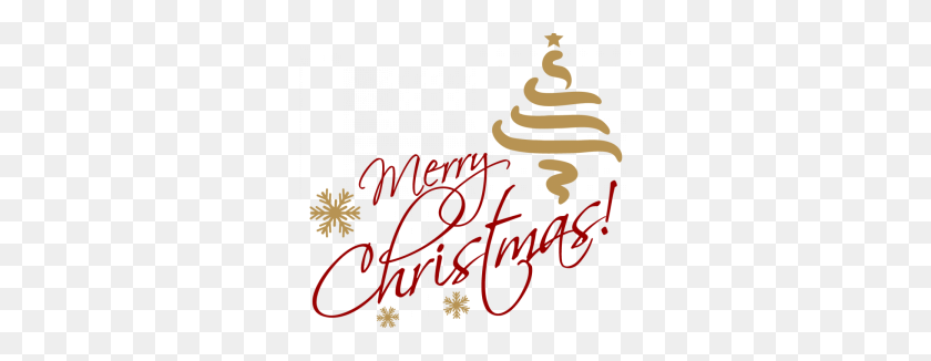 300x266 Merry Christmas Text PNG
