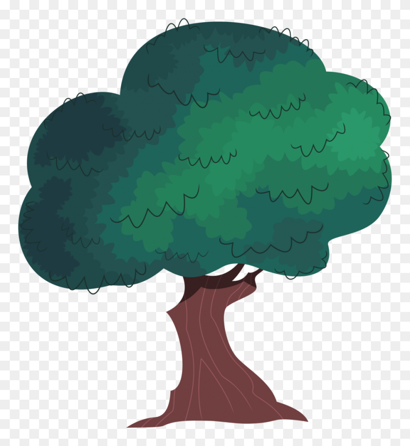 934x1024 Tree From Above PNG