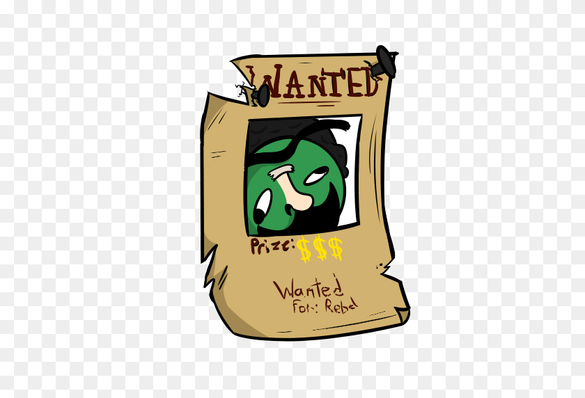 512x512 Wanted Poster PNG