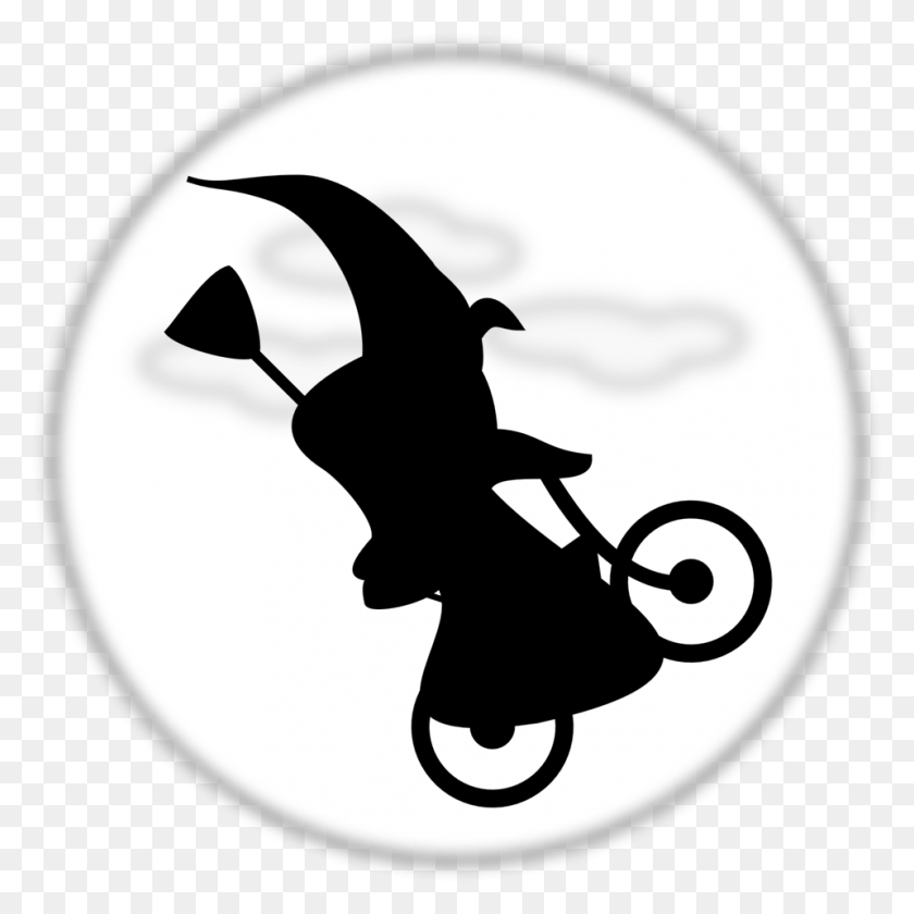 958x958 Witch Silhouette Clip Art