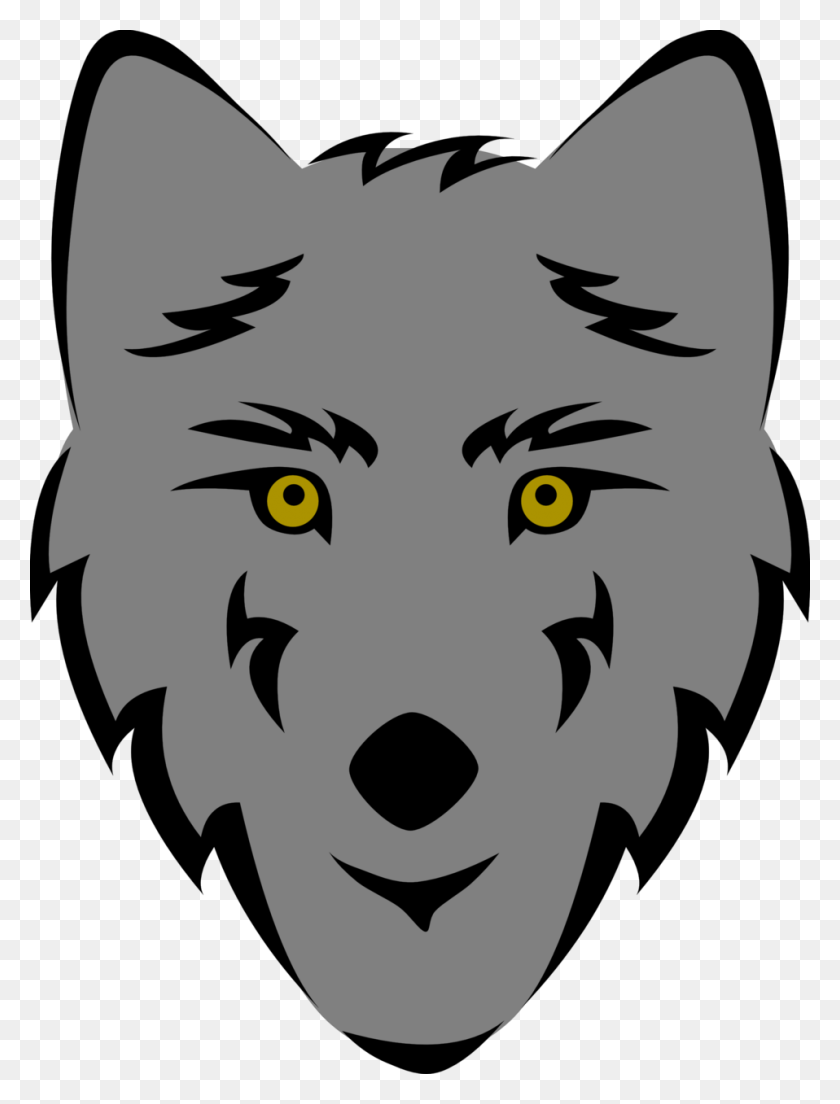 958x1283 Wolf Black And White Clipart