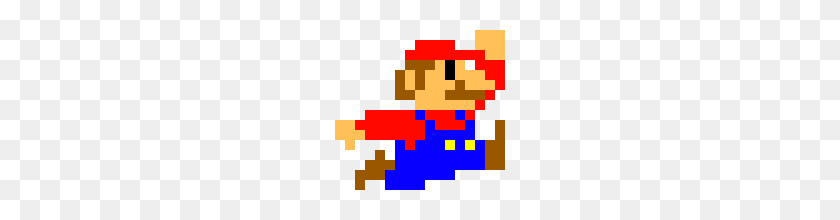 170x160 8 Bit Mario PNG