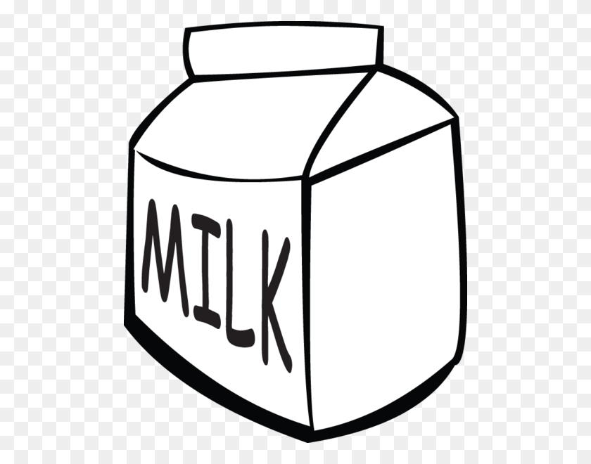 488x600 Milk Clipart Black And White