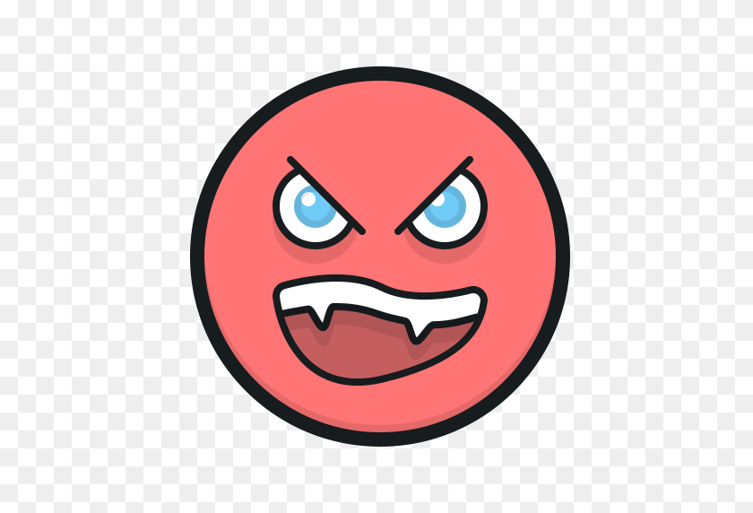 512x512 Angry Mouth PNG