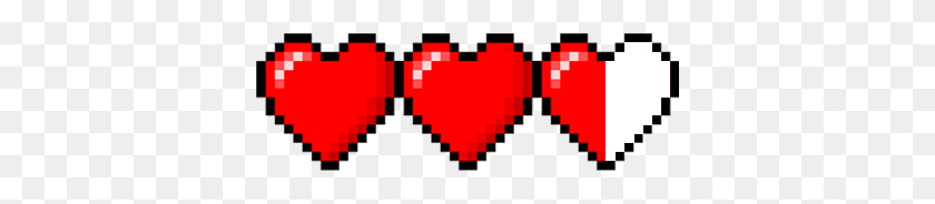380x124 Minecraft Heart PNG