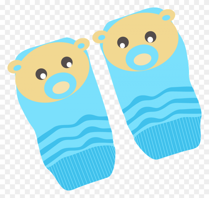 900x849 Baby Socks Clipart