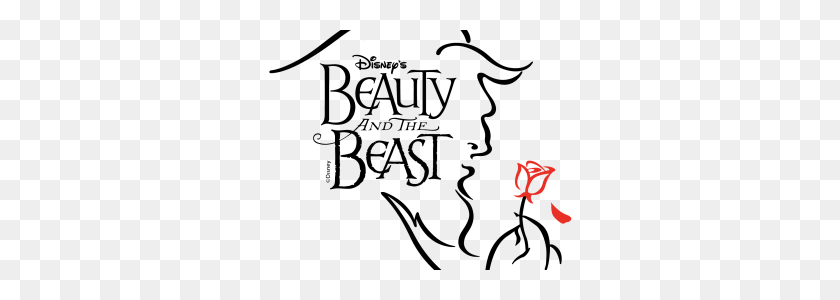 320x240 Beauty And The Beast Black And White Clipart