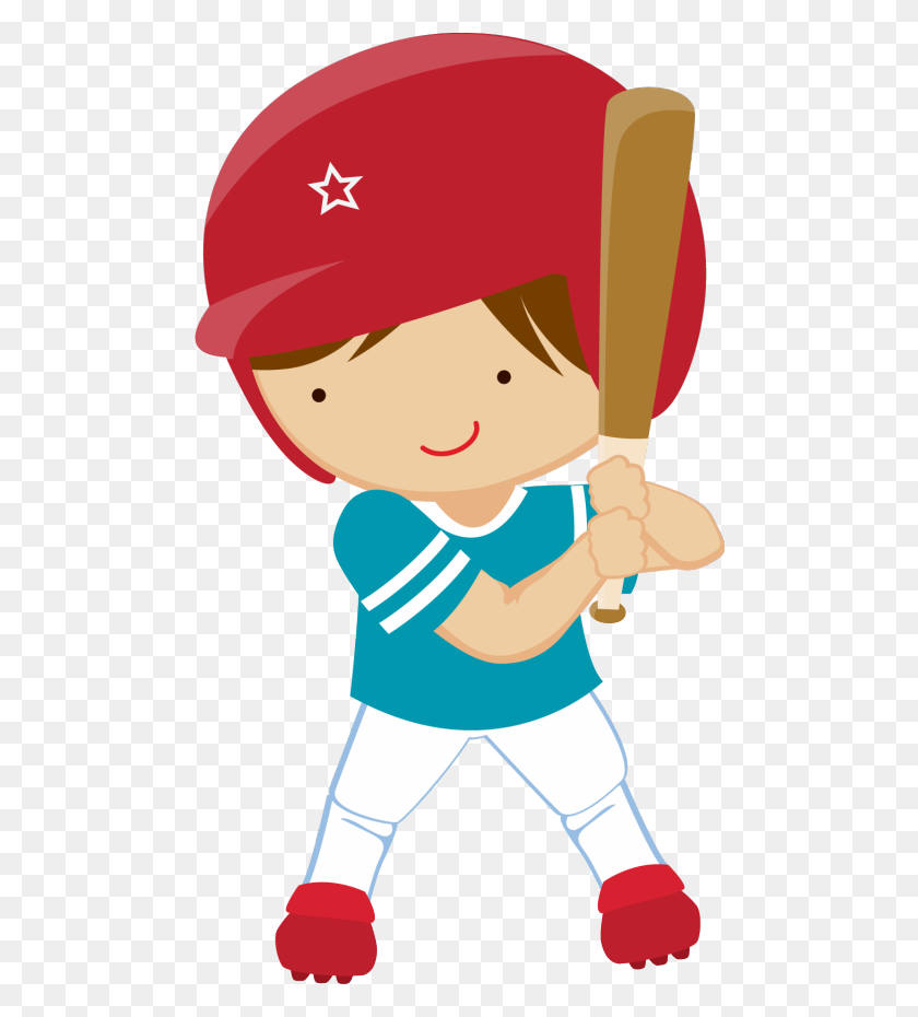 487x870 Мальчик Играет В Бейсбол Клипарт