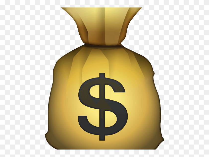 640x570 Money Bag Emoji PNG