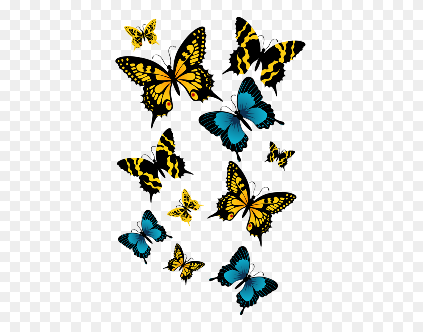 385x600 Butterfly Wings Clipart