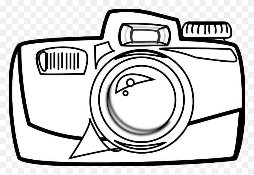 999x669 Camera With Flash Clipart
