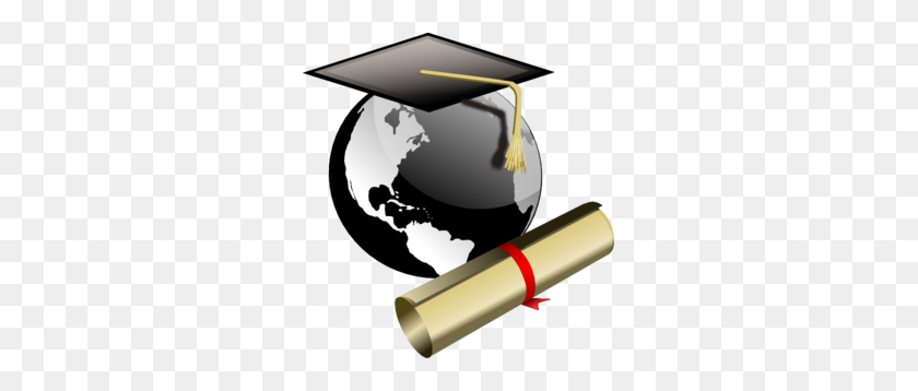 285x298 Cap And Gown Clipart