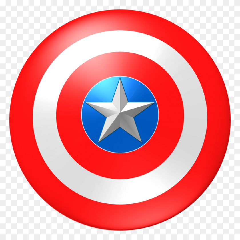894x894 Captain America Shield Clipart