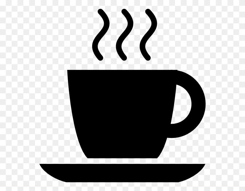 570x595 Coffee Cup With Steam Clipart