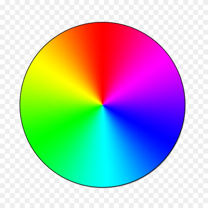 Как сделать цветной круг на фото