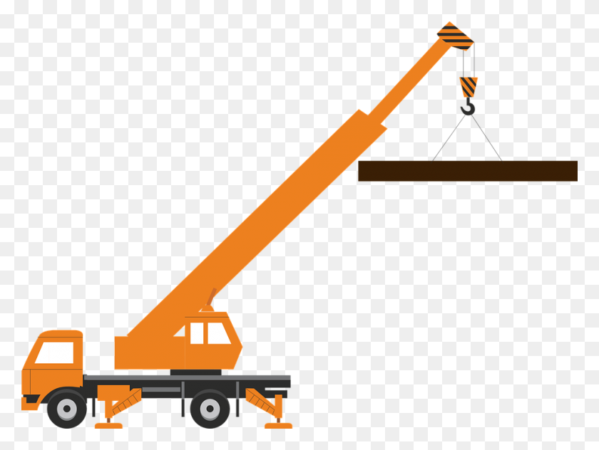 960x704 Construction Crane Clipart