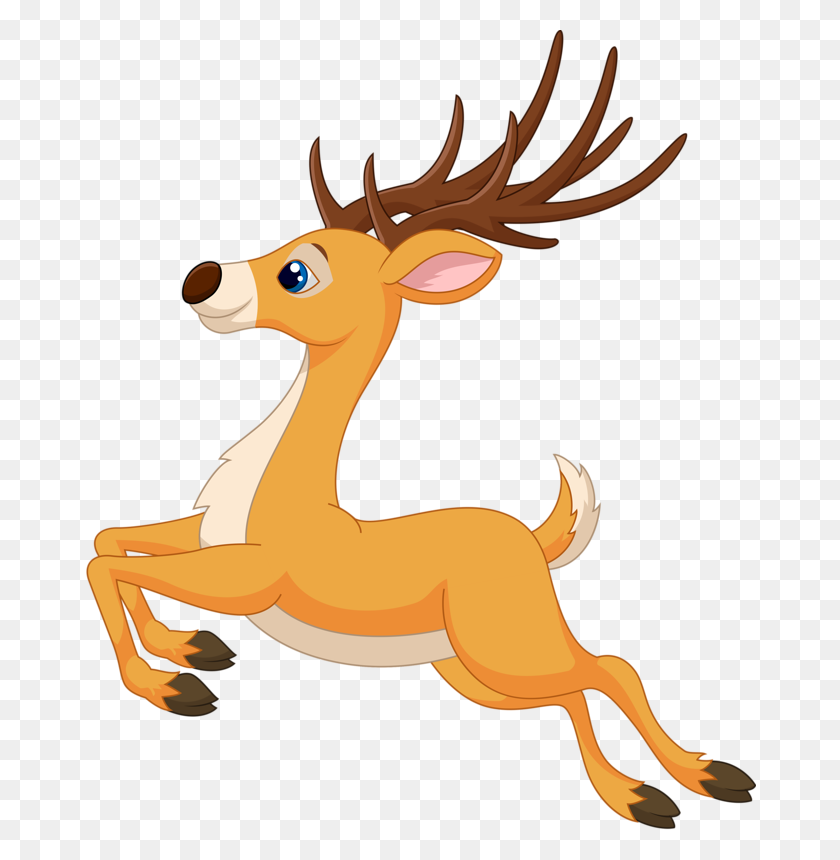 673x800 Cute Deer Clipart