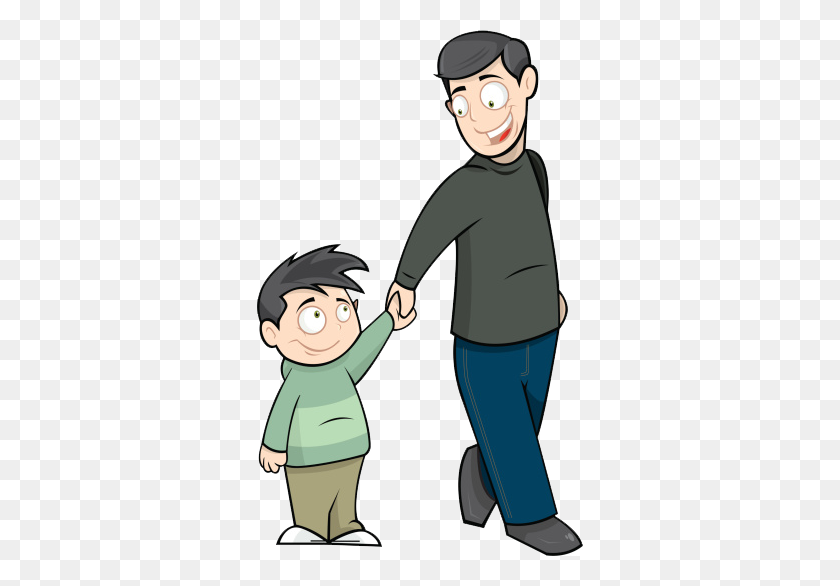 326x526 Father And Son PNG