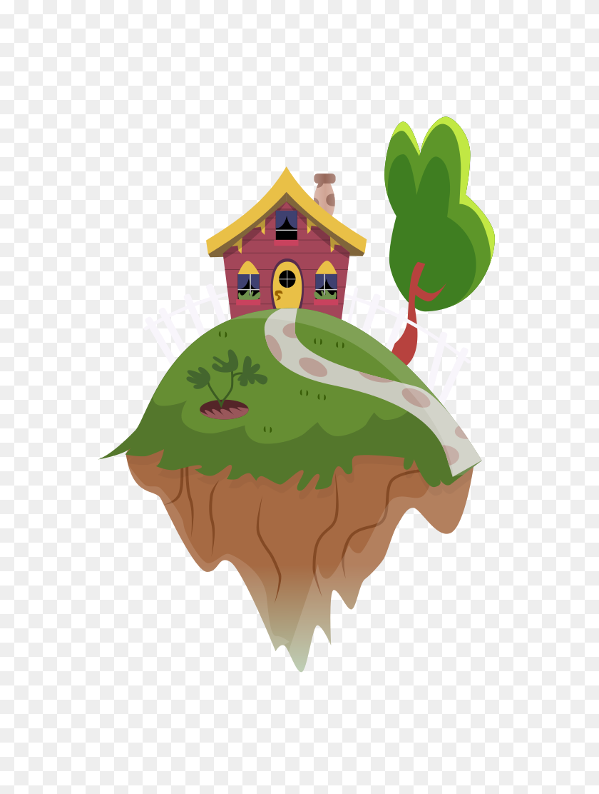 744x1052 Floating Island PNG