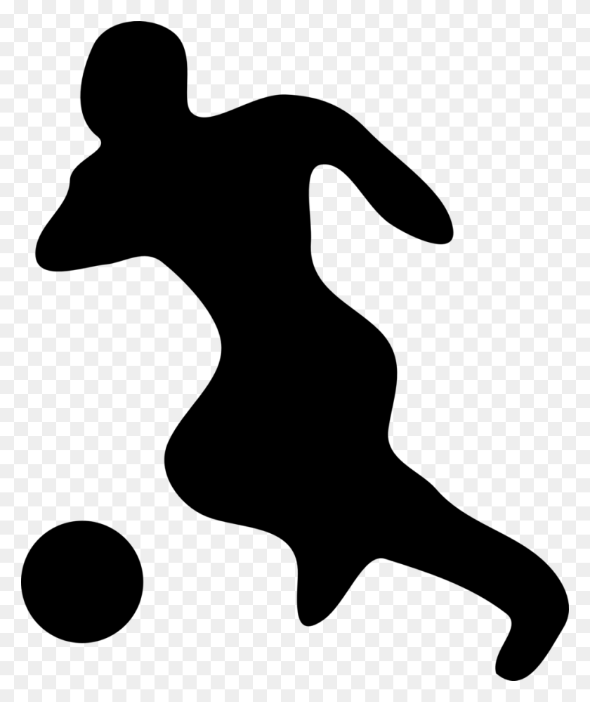 958x1153 Football Clipart Silhouette