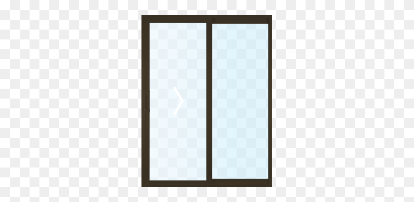 266x350 Glass Door PNG