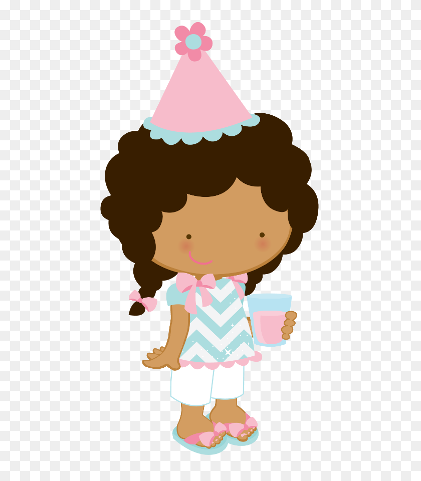 457x900 Happy Birthday Girl Clipart