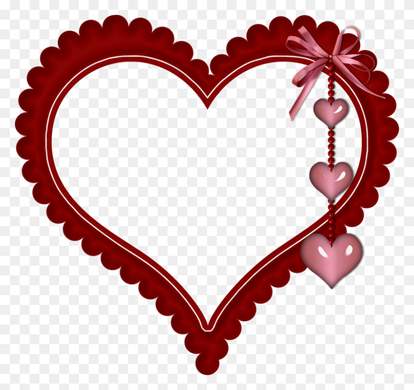 800x752 Heart With Heartbeat Clipart