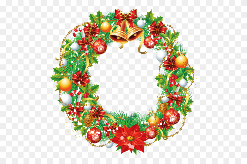 499x500 Holiday Wreath Clip Art