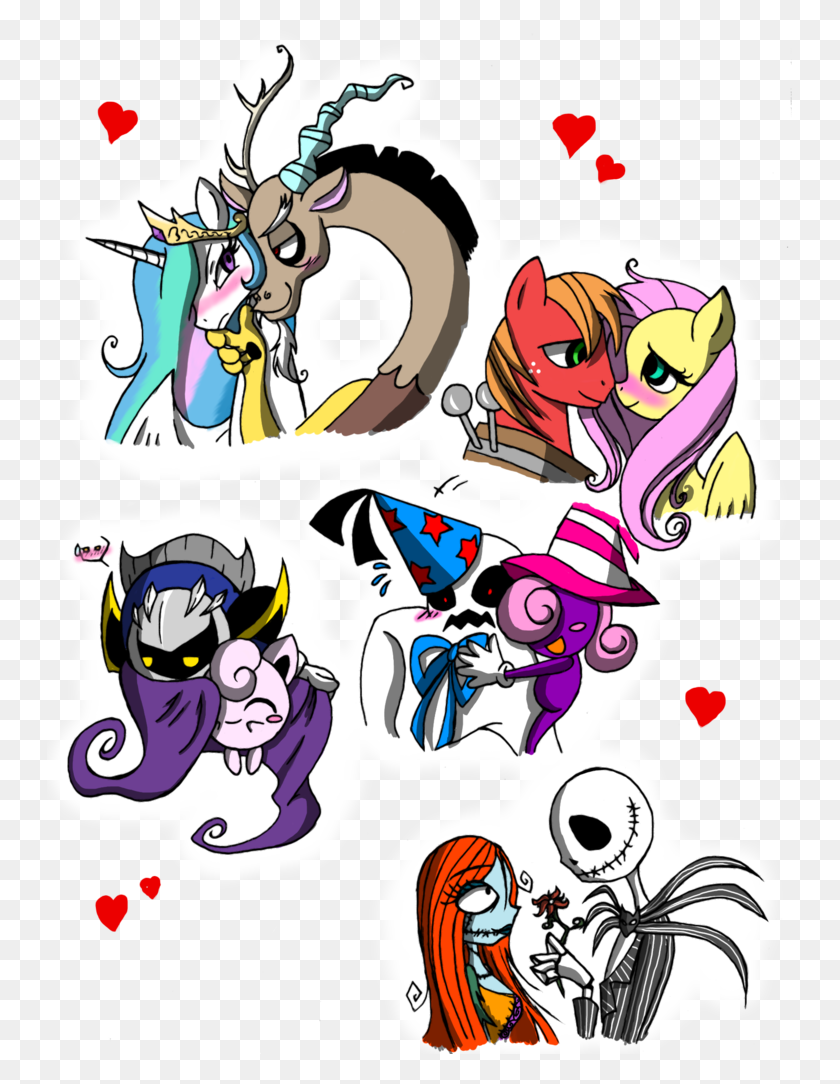 745x1024 Jack And Sally Clipart