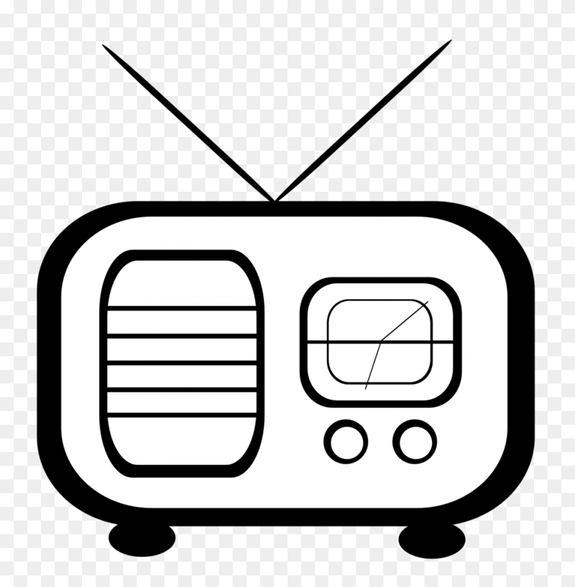 958x979 Old Tv Clipart