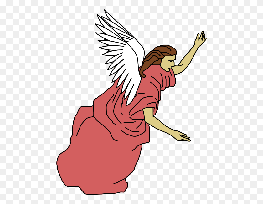 480x592 A Angel Cliparts - Angel Tree Clipart