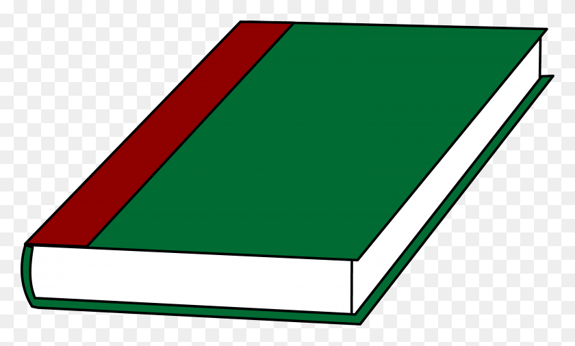 6227x3563 A Book With A Green Cover - Picture Book Clipart