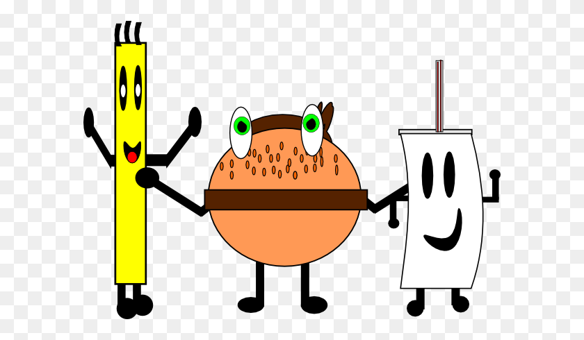 600x430 A Burger Sandwich, Fries And A Drink Png, Clip Art For Web - Burger Clipart PNG