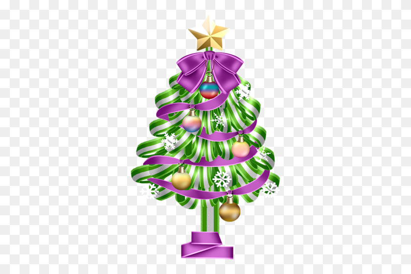 306x500 A Children's Christmas Christmas Tree - Christmas Tree Lights Clipart