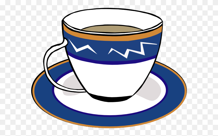 600x463 A Cup And A Dish Clip Art - Dishes Clipart