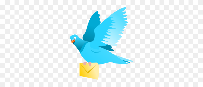 264x299 A Flying Pigeon Delivering A Message Png, Clip Art For Web - Dove Bird Clipart